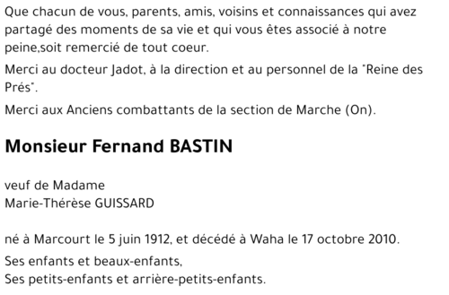 Fernand BASTIN