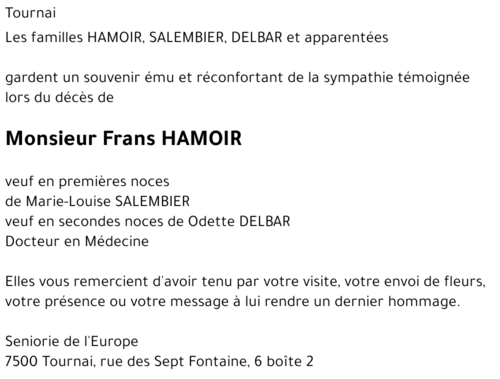 Frans HAMOIR