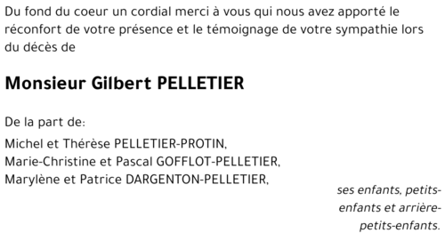 Gilbert PELLETIER