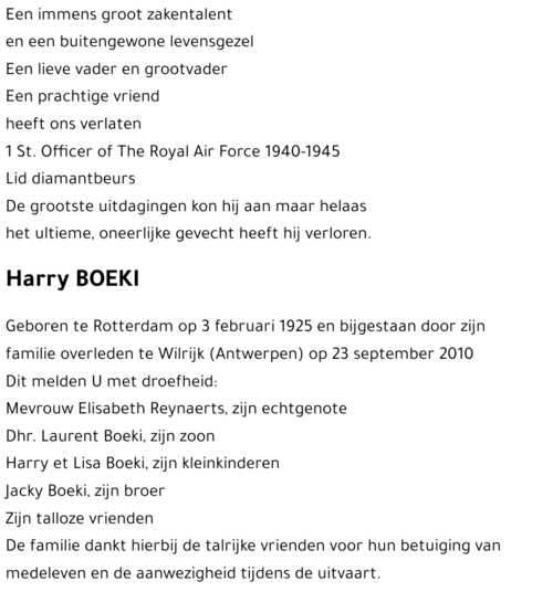 Harry BOEKI