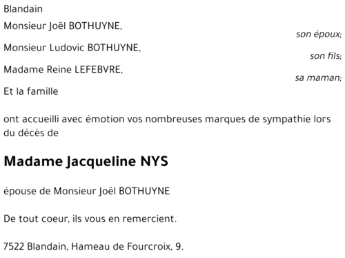 Jacqueline NYS