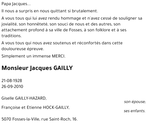 Jacques GAILLY