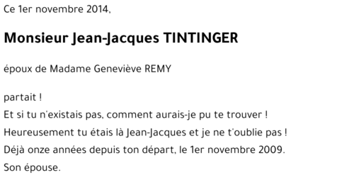 Jean-Jacques TINTINGER