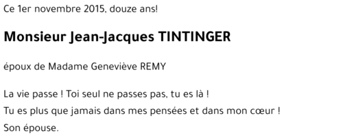 Jean-Jacques TINTINGER