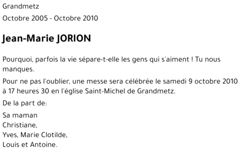 Jean-Marie JORION