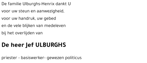 Jef ULBURGHS