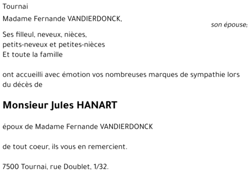 Jules HANART
