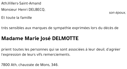 Marie José DELMOTTE