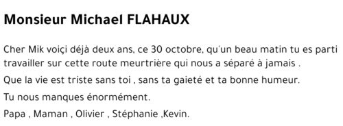 MICHAEL FLAHAUX