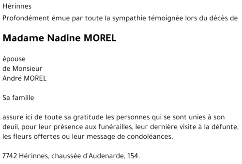 Nadine MOREL