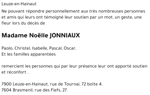 Noëlle JONNIAUX