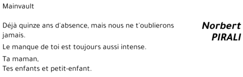 Norbert PIRALI