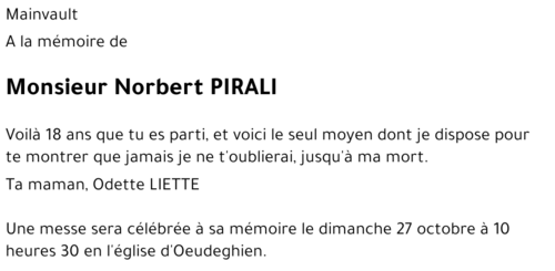 Norbert PIRALI