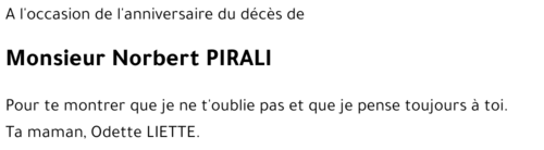 Norbert PIRALI