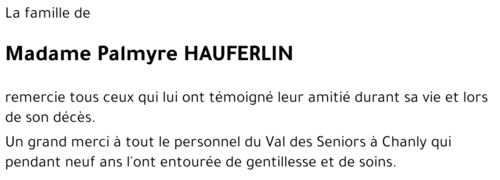 Palmyre HAUFERLIN