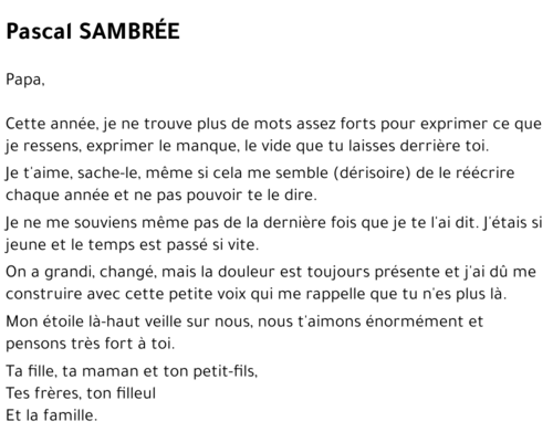 Pascal SAMBREE
