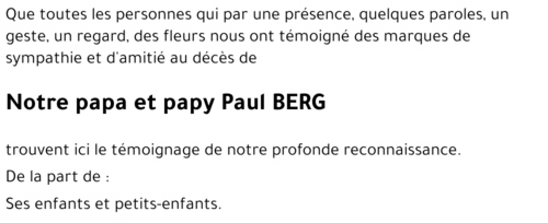 Paul BERG