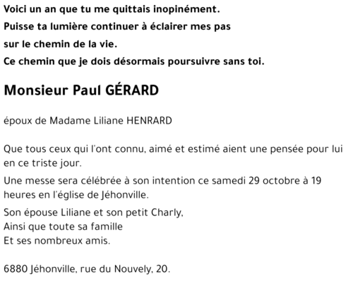 Paul GÉRARD
