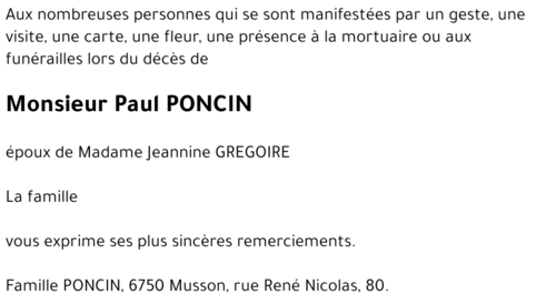 Paul PONCIN