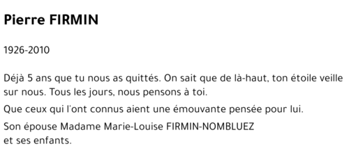 Pierre FIRMIN
