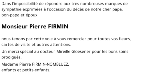 Pierre FIRMIN
