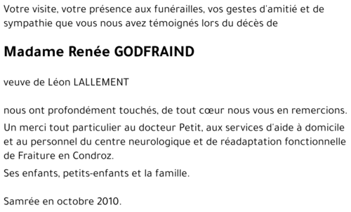 Renée GODFRAIND