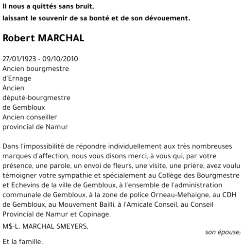 Robert MARCHAL