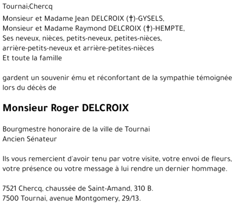 Roger DELCROIX