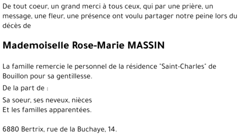 Rose-Marie MASSIN