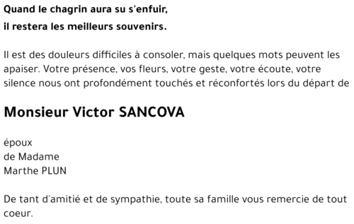 Victor SANCOVA
