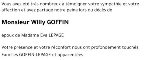 Willy GOFFIN