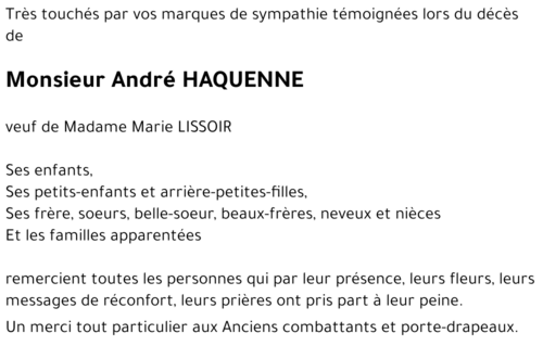 André HAQUENNE