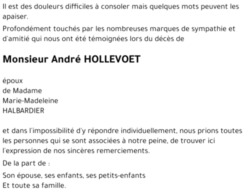 André HOLLEVOET