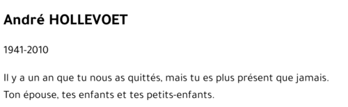 André HOLLEVOET