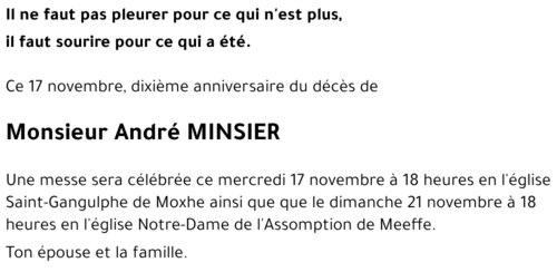 André MINSIER