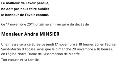 André MINSIER