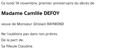Camille DEFOY