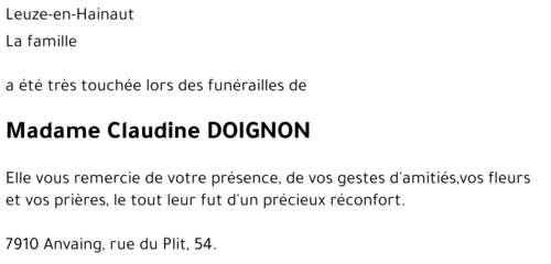 Claudine Doignon