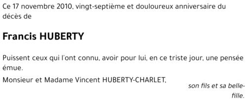 Francis HUBERTY