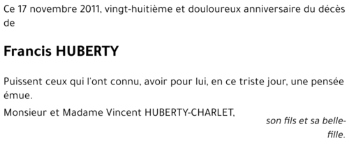 Francis HUBERTY