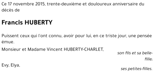 Francis HUBERTY