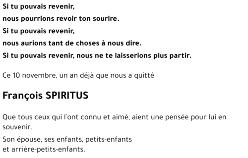 François SPIRITUS