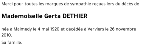 Gerta DETHIER
