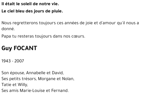 Guy FOCANT