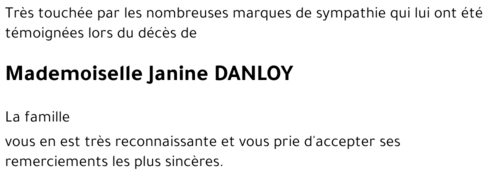 Janine DANLOY