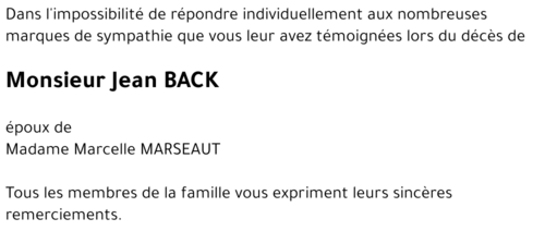 Jean BACK
