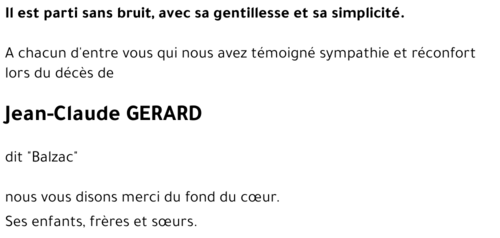 Jean-Claude GERARD