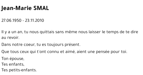 Jean-Marie SMAL