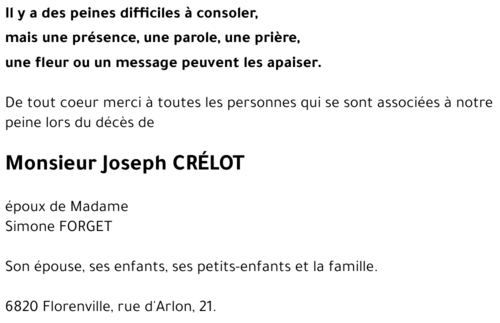 Joseph CRELOT