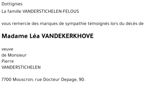 Léa VANDEKERKHOVE